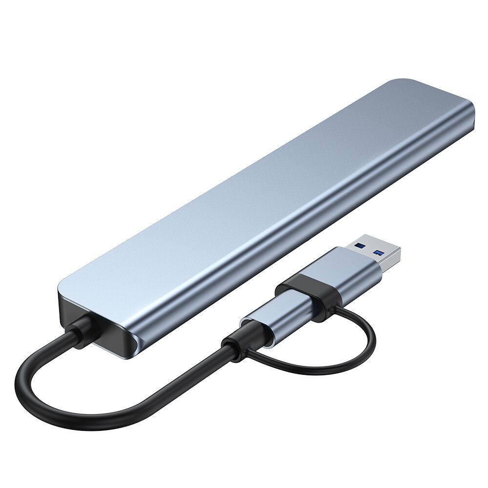 USB 3.0 sekizi bir arada Tip-C çift kafalı hub ses TF kart okuyucu genişletme PD yerleştirme istasyonu sekizi bir arada