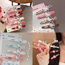 新款可爱星星kt猫发夹ins甜美鸭嘴少女心学生侧边发根发夹头