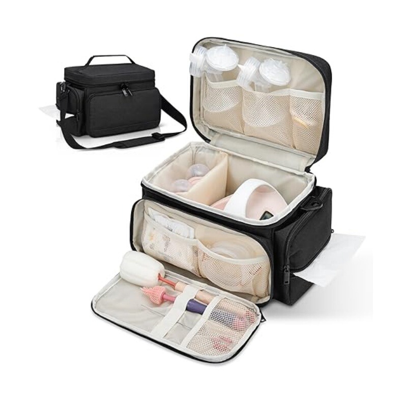 Popular Single-Shoulder Breast Pump Bag, Portable Mother-And-Baby Bag, Lightweight Large-Capacity Mommy Essentials Storage Bag, Crossbody Bottle Bag Popular Single-Shoulder Breast Pump Bag, Portable Mother-And-Baby Bag, Lightweight Large-Capacity Mommy Essentials Storage Bag, Crossbody Bottle Bag