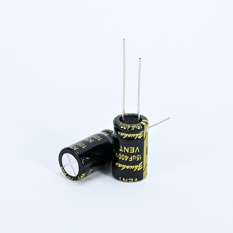 メーカー卸売り10uf、15uf、22uf400v高周波低抵抗コンデンサプラグインアルミ電解コンデンサ|undefined