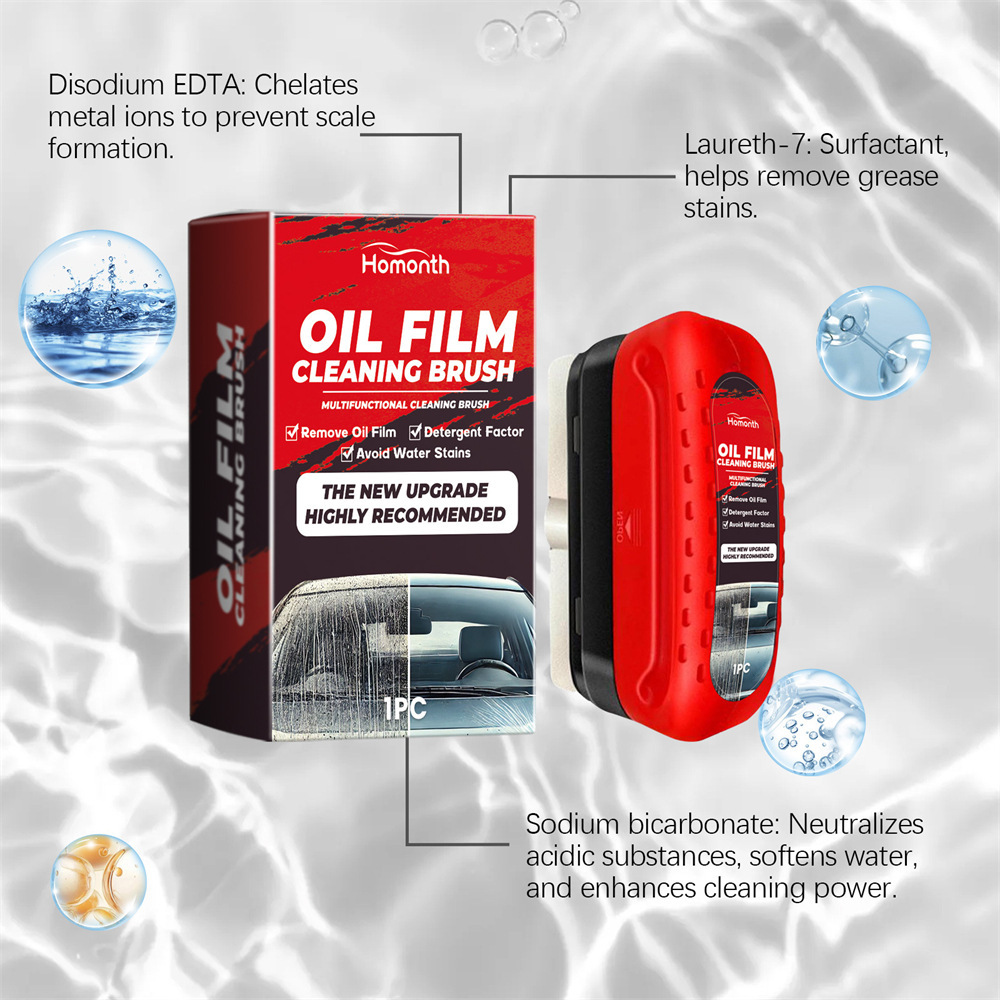 Cepillo de limpieza de película de aceite automotriz, limpiador de parabrisas de automóviles image 4