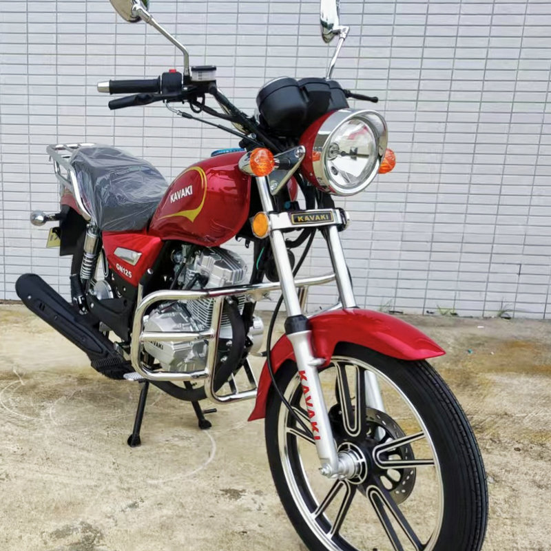 Red Kavaki Gn125 Retro Motorcycle Is a Perfect Fusion of Stunning Beauty and Strength at First Sight