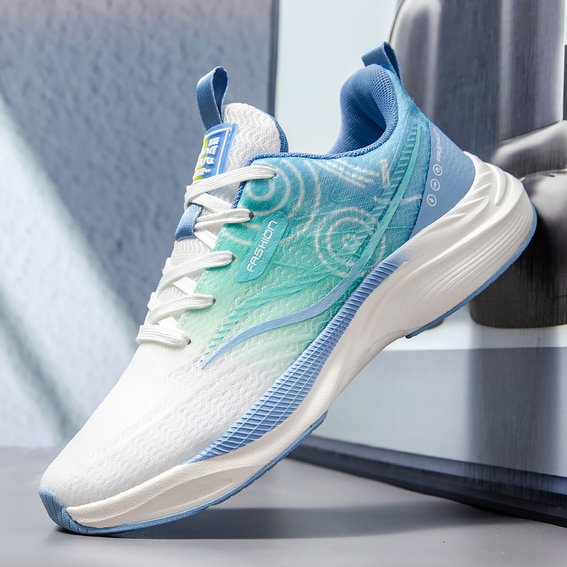 Zapatos de hombre primavera y verano nuevo estilo transpirable y no apestoso marca de moda zapatos deportivos de alta gama hombres y mujeres con el mismo estilo zapatos para correr de malla transpirables