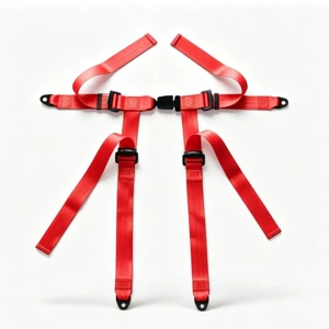 Go-kart seat with four-point safety belt, adjustable for children and adults, 3C certified amusement equipment