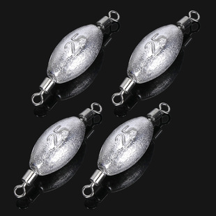 Double-Ring Olive Lead Sinker High-Speed Swivel Double-Ring Olive Lead Sinker Scale Olive Lead Non-Winding Fishing Sinker