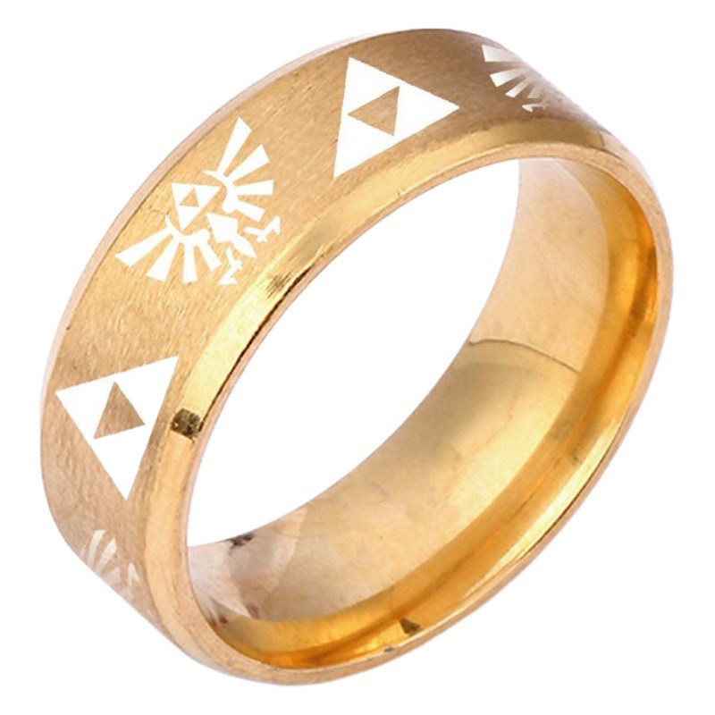 Comercio exterior nueva leyenda de Zelda anillo triángulo marca anillo anime periférico joyería accesorios fábrica al por mayor