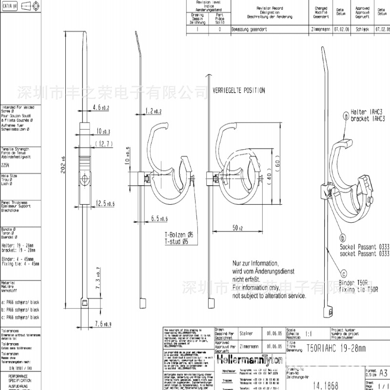 HELLERMANNTYTON������̫ͨ�Զ����������� T50RIAHC3T 156-00850