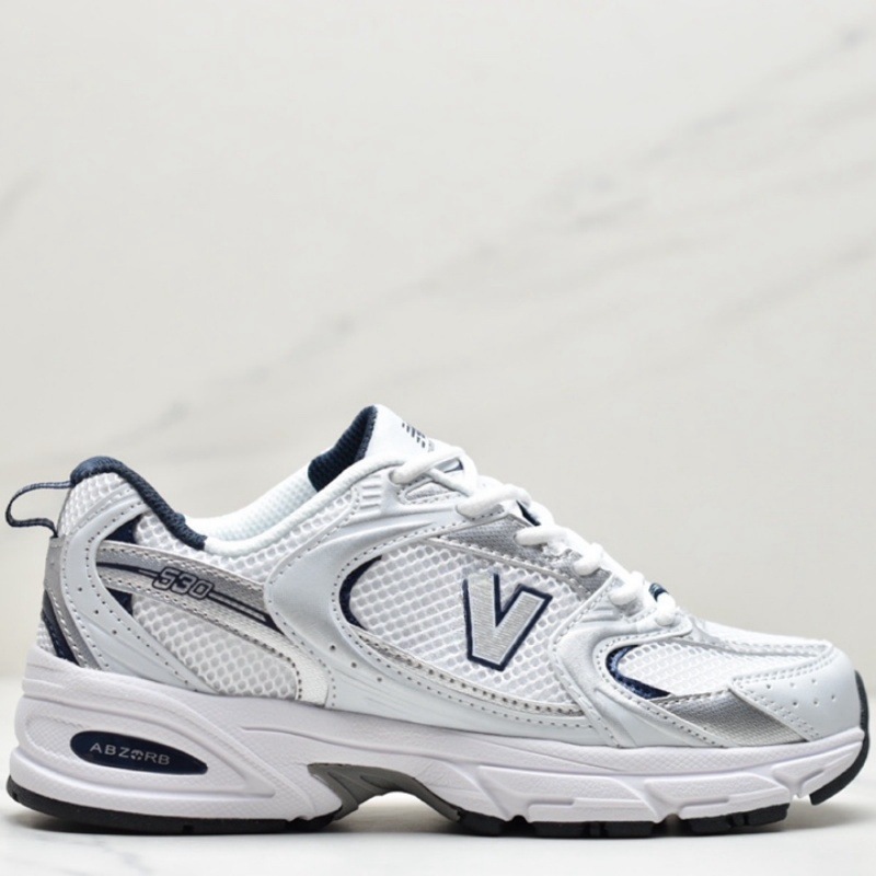 Putian Pure Original Nb530 Retro Silver White Dad Shoes Casual Women's Outdoor Sports Running Versatile Couple Shoes Wholesale