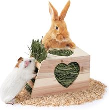 兔子木制草架小宠磨甲草架豚鼠龙猫草架立式草架多功能趣味草架