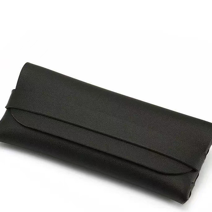 Estuche para gafas esmeriladas, espejo portátil para leer antipresión, espejo plano, caja de almacenamiento de plástico tipo gota de agua de color, carcasa dura simple