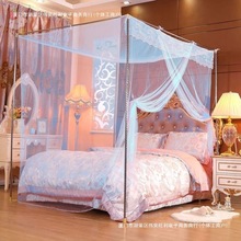 传统蚊帐家用老式款式式落地单开文章帐子加密穿杆旧款支包邮