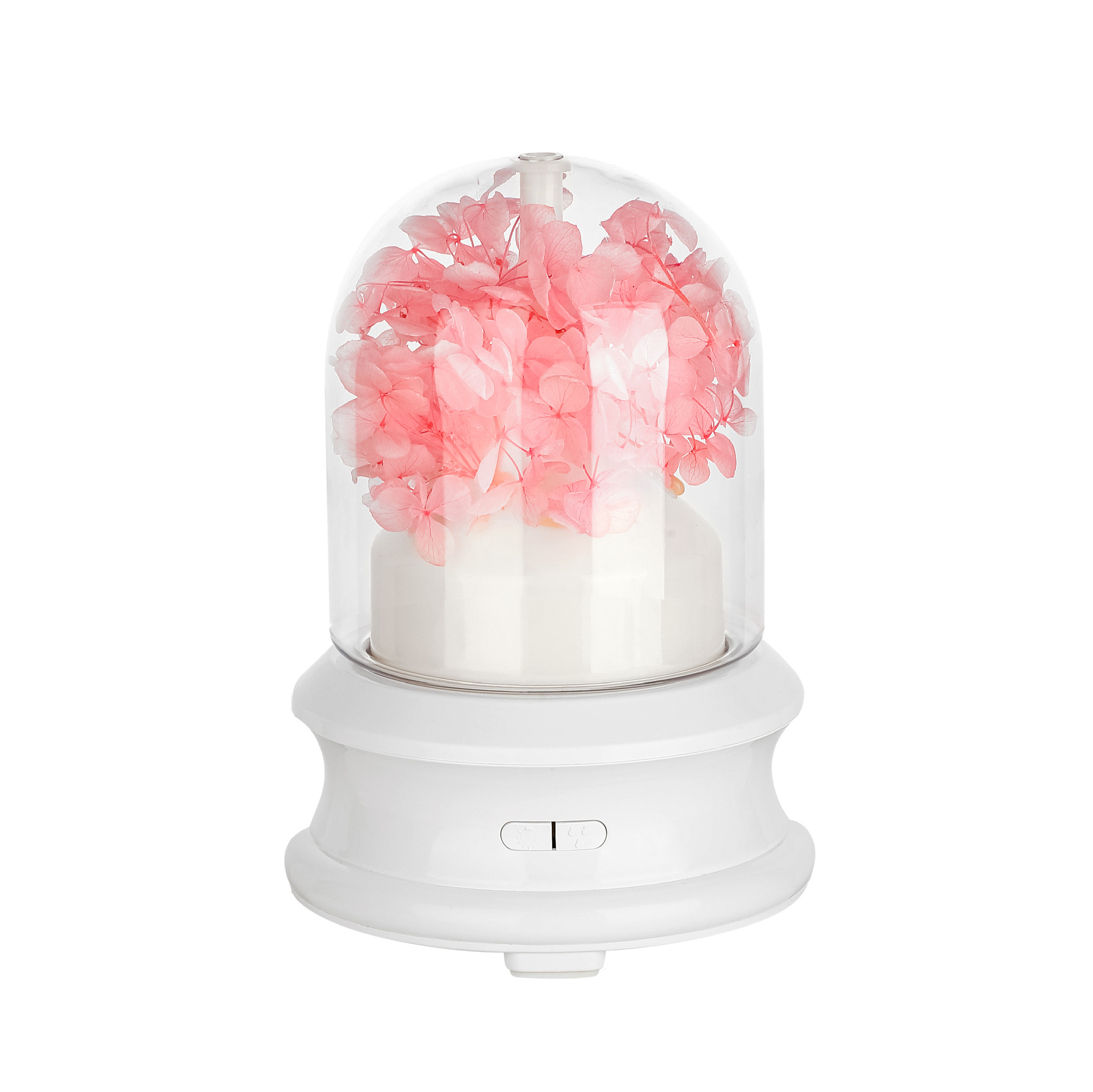 Difusor de Aromas USB 2025 para el Hogar, Difusor de Flores Eternas DIY, Humidificador con Luz Nocturna de Colores