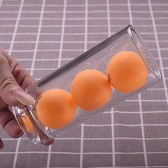 Round, Straight-Tube Ball-Toss Temple Fair Stall Setup: Trendy Ring Toss Props Kit with Glass Cups and Table Tennis Balls—Wholesale