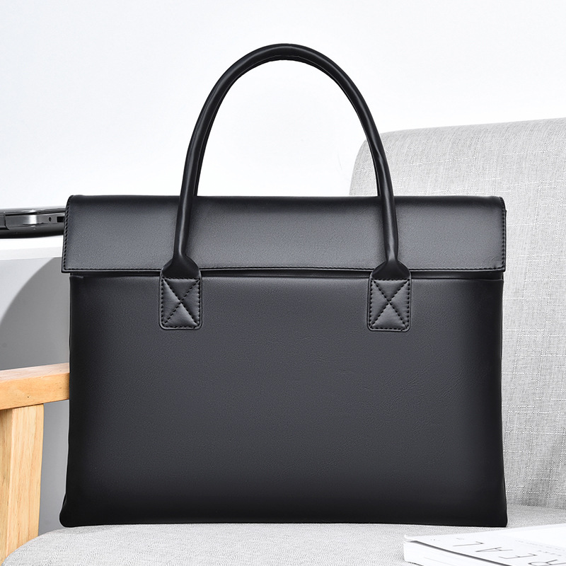 Cross-border new laptop bag 14-inch PU fabric can be customized as a versatile commuting briefcase for men and women in 2022