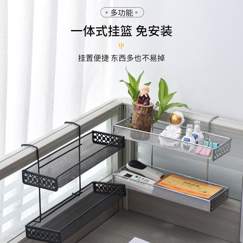 Desk rack iron multi-layer storage rack window sill storage potted plant rack succulent plant flower rack balcony rack