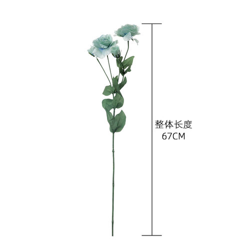 Simulated flower 4-head lisianthus flower manufacturer wholesale foreign trade home decoration wedding bouquet artificial flower DY-397