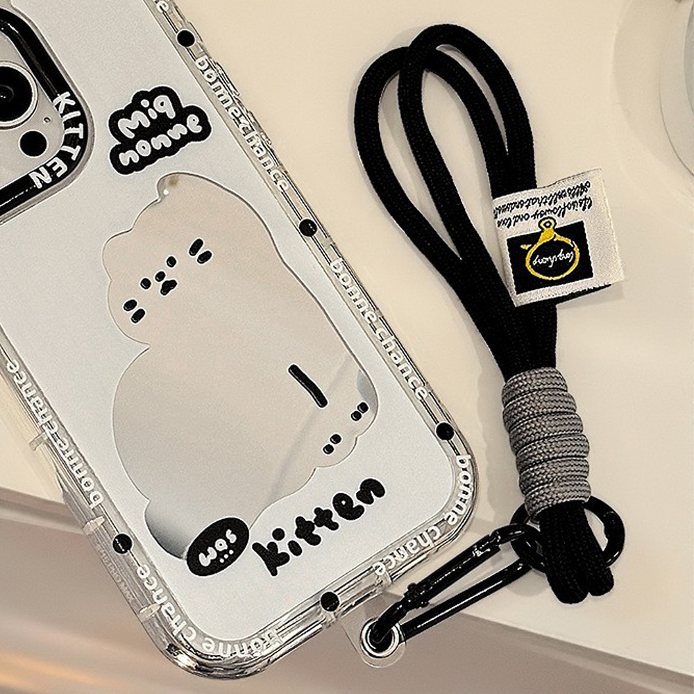 Cuerda de mano tejida multicolor para móvil, anti-pérdida, estilo a contraste