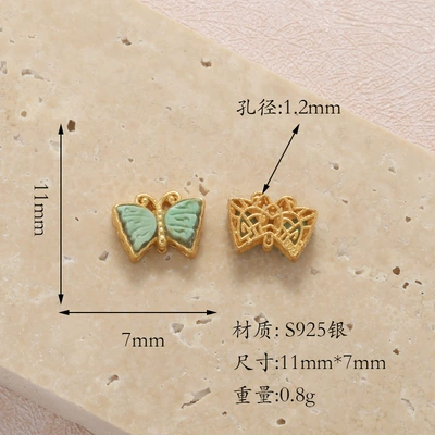 Heart-Shaped Four-Leaf Clover Round | Zərgərlik ara hissələri - t6w364