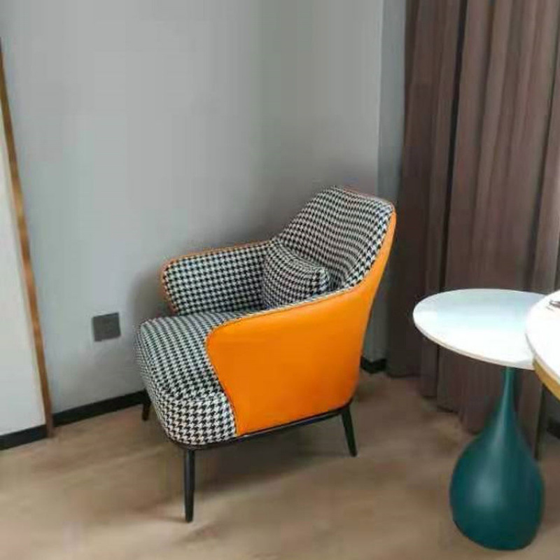 Nordic ligeramente lujoso individual arena moderna simple pequeño dormitorio sala de estar balcón apartamento perezoso negociar sofá