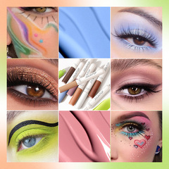 Cross-border exclusive supply of mist liquid eye shadow primer, matte color primer, silkworm waterproof eye shadow set