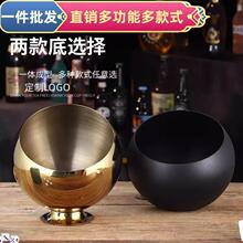 不锈钢桌面垃圾桶台球厅烟灰盅台面果皮收纳桶创意酒吧KTV烟灰缸