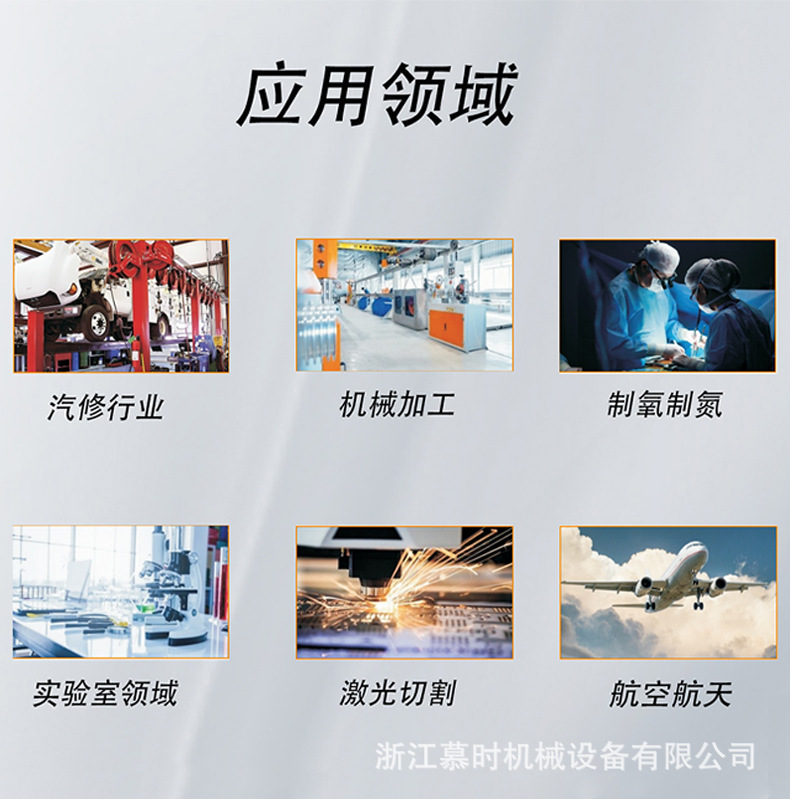 Small household air compressor 220V for auto repair personal use, permanent magnet variable frequency screw type air compressor, silent air pump