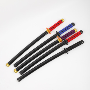 Factory direct selling Juhe Road wooden knife with sheath wooden Japanese samurai blade Taedao wooden props children's toy sword