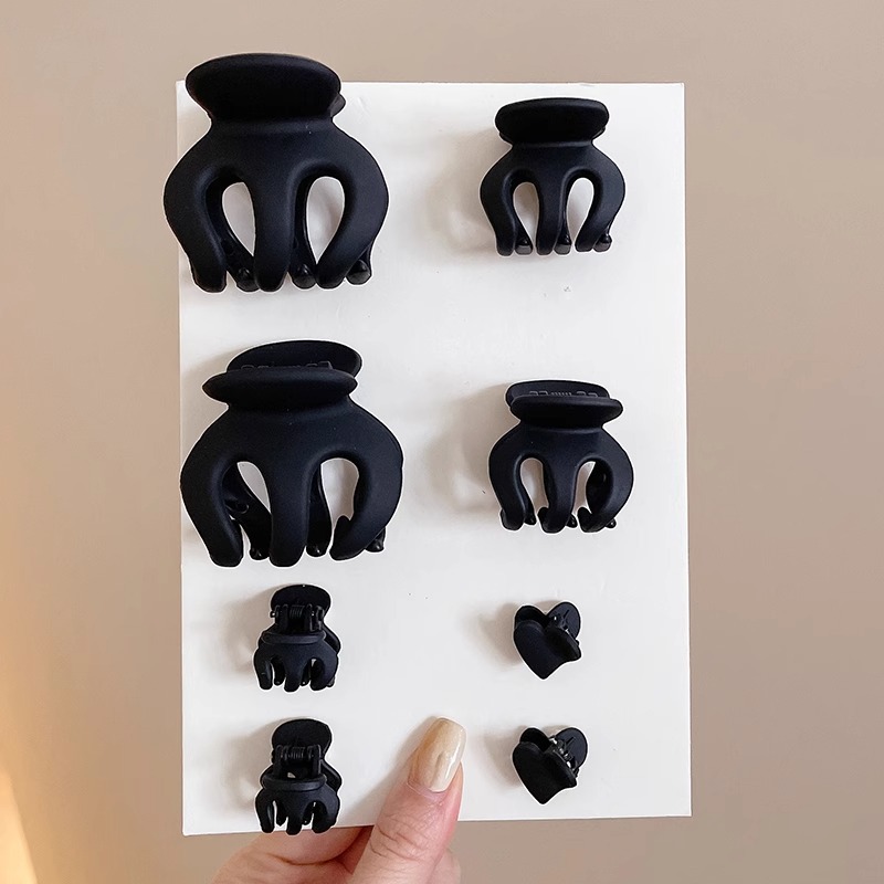 Horquilla de calabaza esmerilada de alta calidad, temperamento femenino, pinza de agarre grande, parte posterior de la cabeza, pinza de tiburón, clip de tiburón, tocado, horquilla