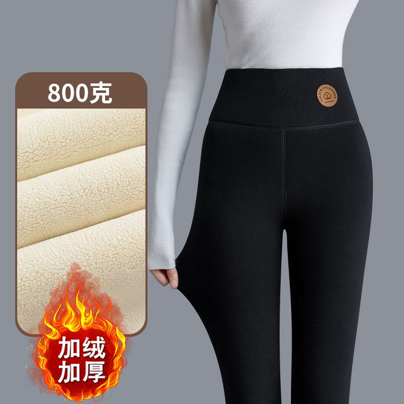 Флисовые Leggings для мамы, демисезонное термобелье, бархатные тёплые брюки, для среднего возраста