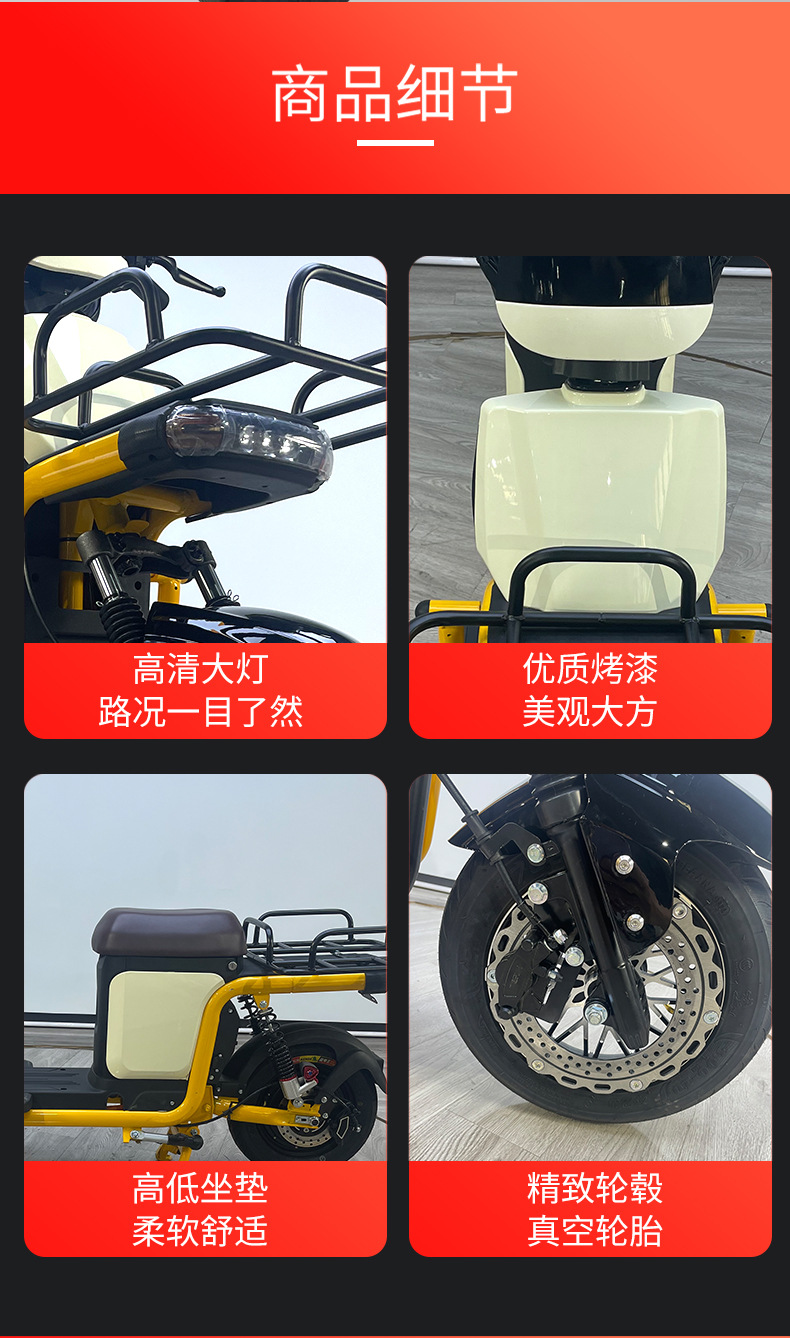 Zhanma Electric Motorcycle Long Range Two-wheeled Lithium Battery High Power