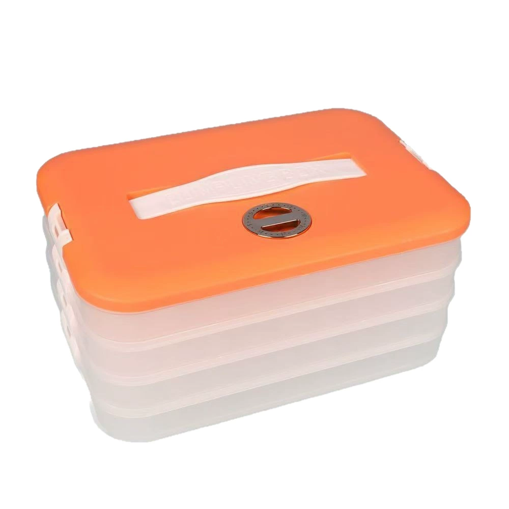 Hot selling fresh-preserving dumpling box refrigerator special artifact household quick-frozen dumpling wonton multi-layer stacking storage box