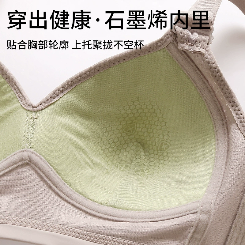 Wireless Push-Up Bra, Plus-Size Support Underwear for Middle Age, Sizes 36–46 (80–105)
