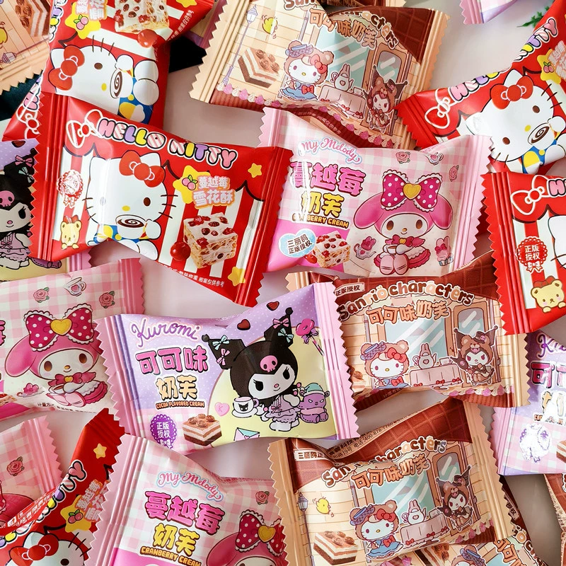Sanrio Family Melody Kuromi Клюква с какао-вкусом Молоко KT Cat Снежинка Конфеты Свадебные конфеты Свадебный подарок