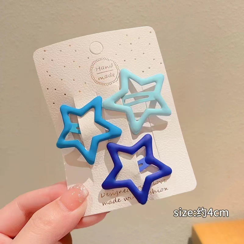 Sapphire blue five-pointed star-3 piece set