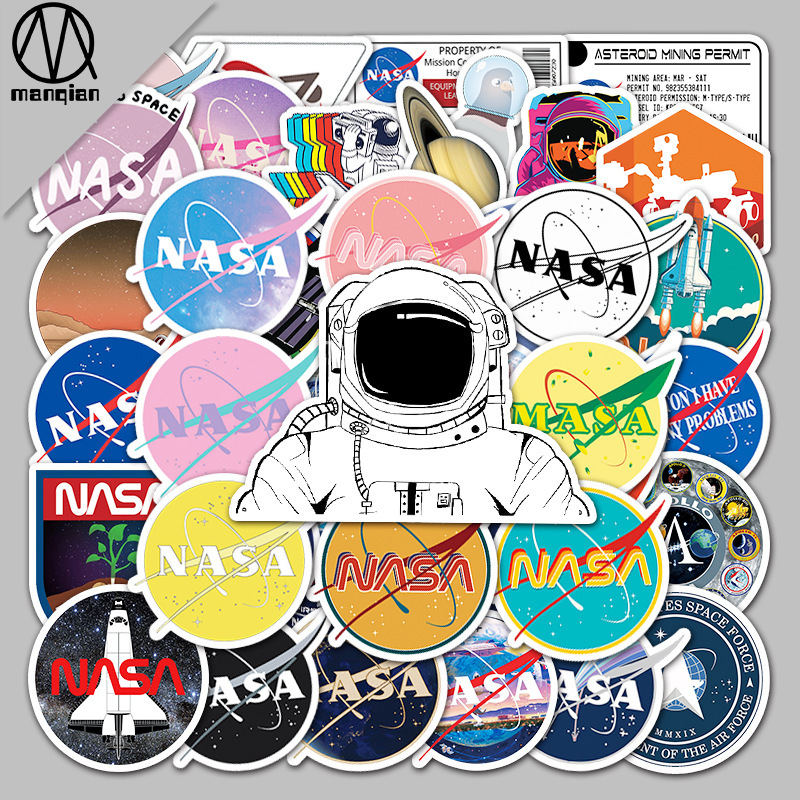 50 NASA space photo graffiti cartoon laptop luggage scooter foreign trade decoration stickers
