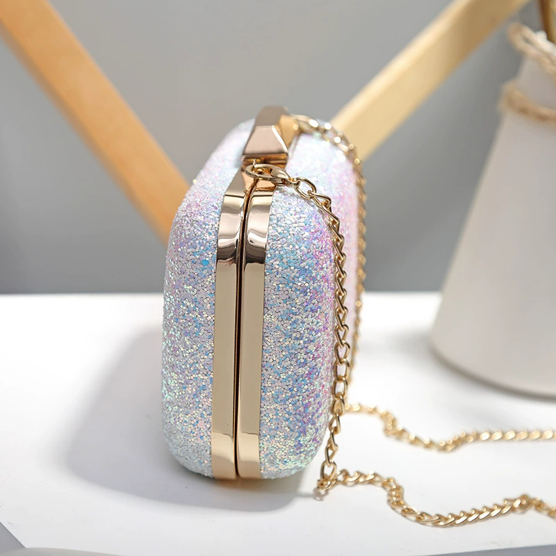 Матовая цепочка, маленькая clutch сумка, сумка через плечо, 2024 год, корейский стиль, сумка для еды
