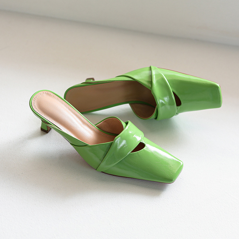 CHIKO Denica Square Toe Stiletto Clogs/Mules Shoes