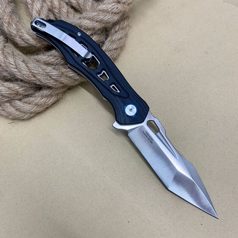 跨境热销款正品14C28N钢山特维克G10柄户外折叠刀高硬度便携折刀|undefined