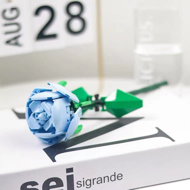 Compatible con Lego ins estilo suculento olla chino bloques de construcción flor niños ensamblados juguetes flores decoración puesto al por mayor
