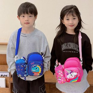 2025 New Children's Cartoon Shoulder Backpack, Fashionable and Versatile Lightweight Crossbody Backpack Travel Outing Coin Purse
