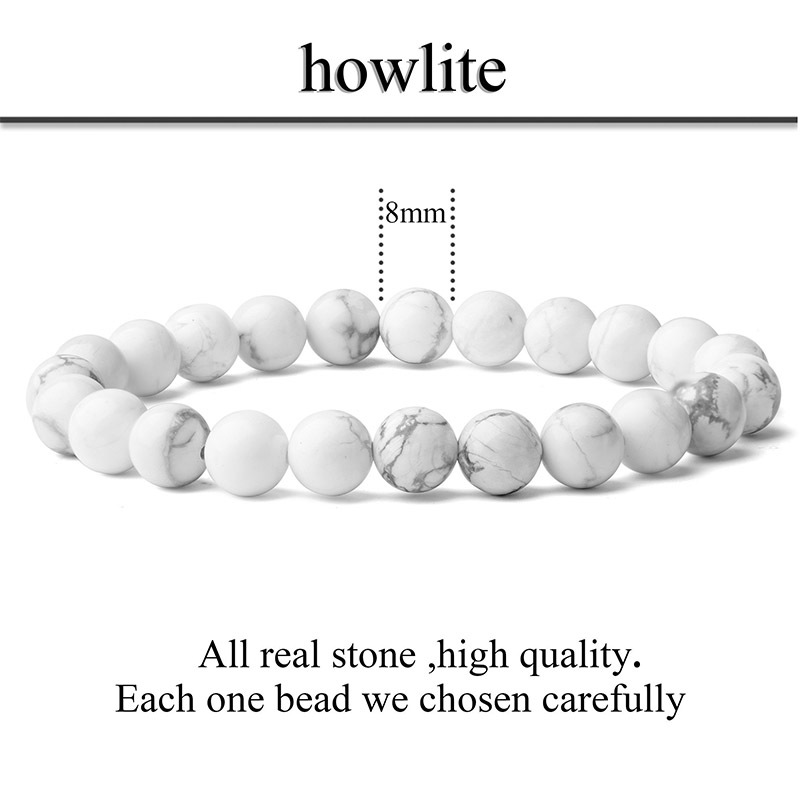 Fashion Round Natural Stone Beaded Bracelets display picture 6
