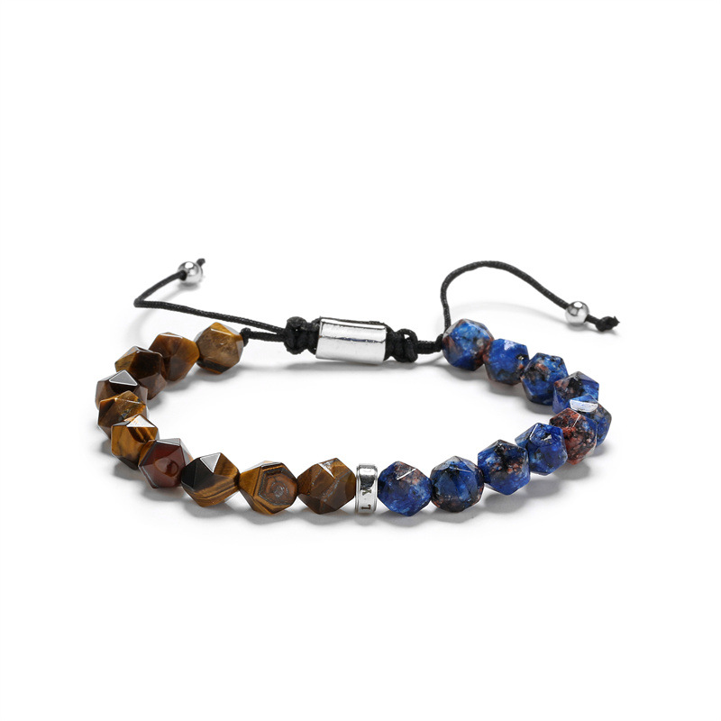 Retro Geometric Beaded Agate Bracelets 1 Piece