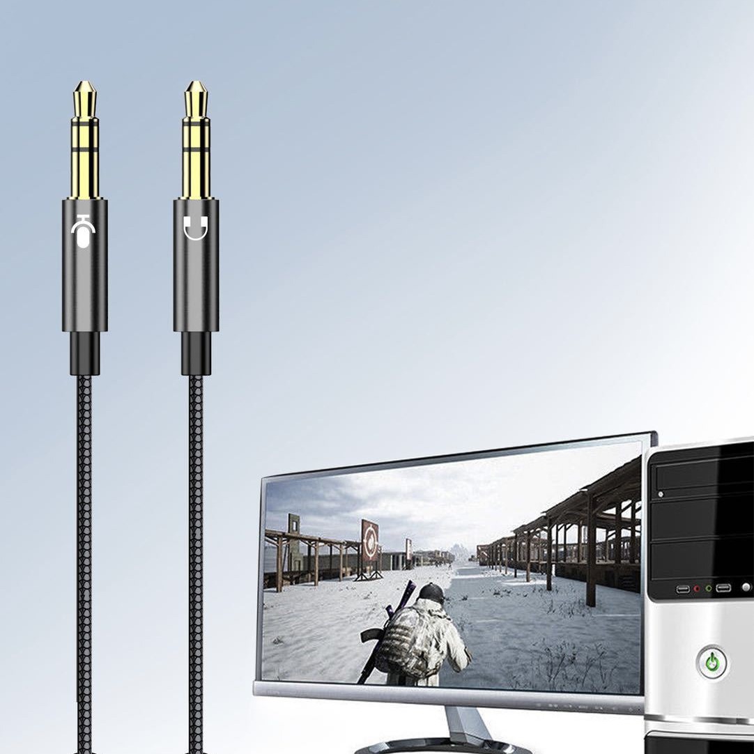 Nuevo heavy bass metal headset música en vivo karaoke teléfono móvil voz ordenador auriculares en la oreja