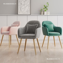 ダイニングテーブル、椅子、家庭用背もたれスツール、デスク、シンプルで快適、座りがちな高級化粧椅子、リビングルームの軽くて豪華なダイニングチェア