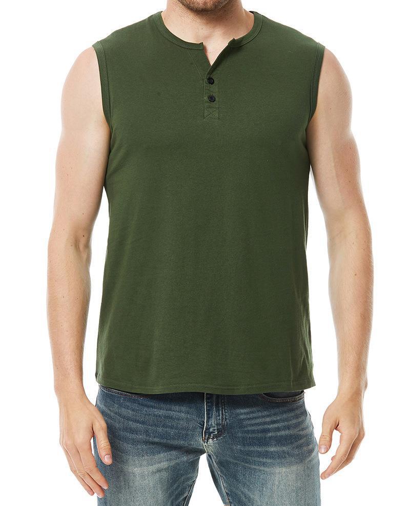 Ärmelloses, lässiges, sportliches, kurzärmeliges, leichtes T-Shirt für Herren, neues Produkt_voghion.com