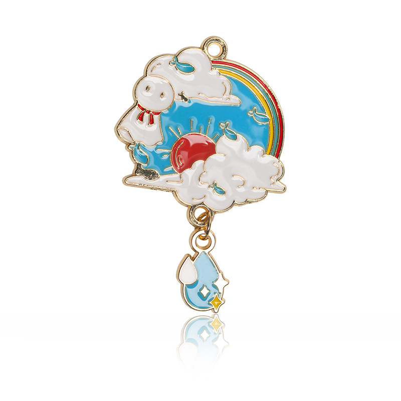 써니돌 오일 드롭 펜던트 33*32mm7.55g 1개