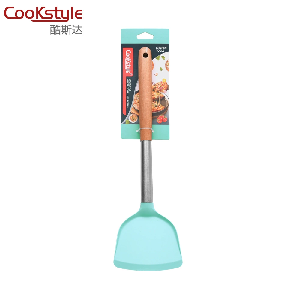 Набор кухонных принадлежностей (CookStyle) — силиконовые головки, стержни из нержавеющей стали, нордические цвета