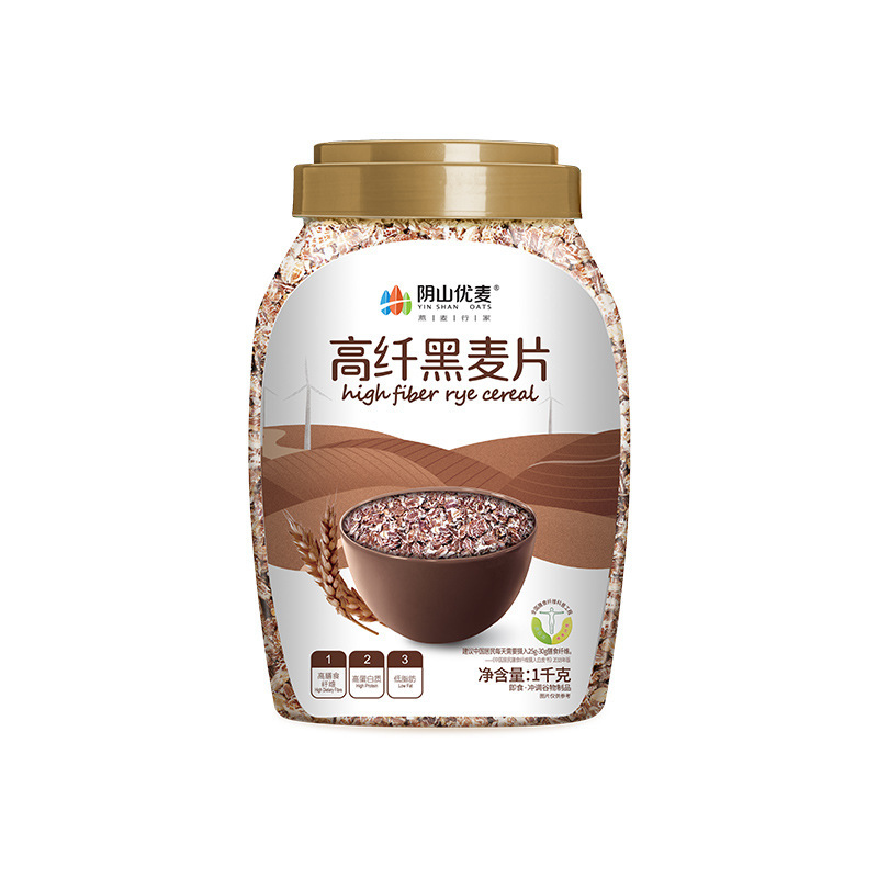 Yinshan youmai high-fiber black cereal 1kg (barrel)