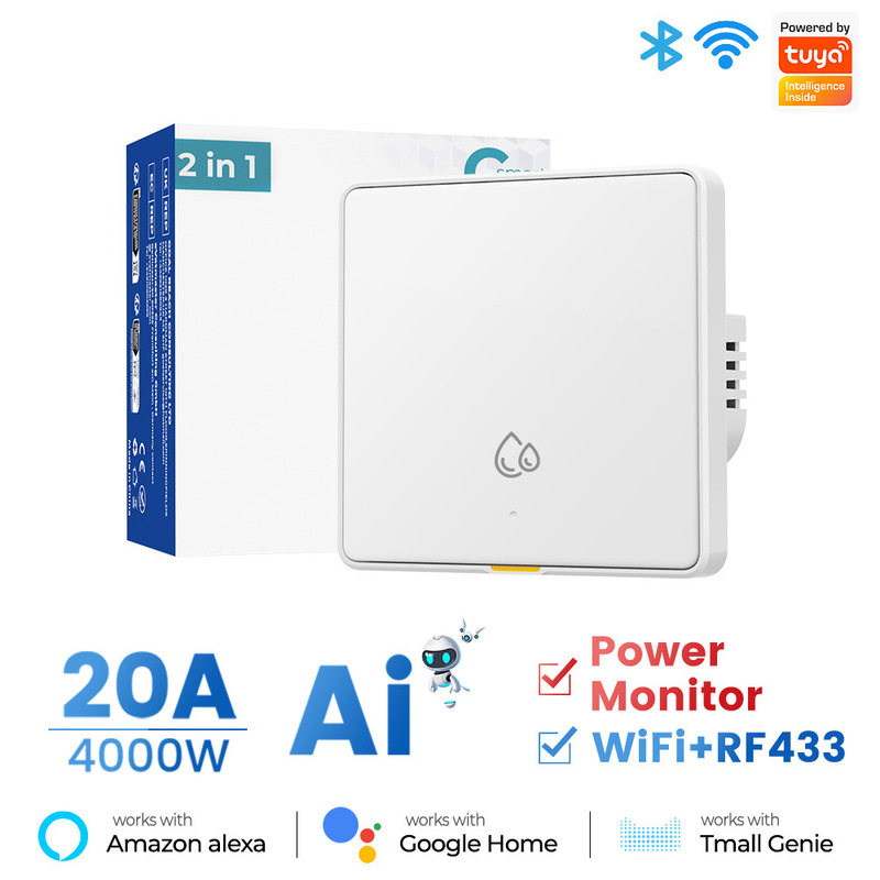 Tuya スマート wifi 給湯器キースイッチ AI アシスタント電源 4000 ワットタイミング EU 壁スイッチ|undefined