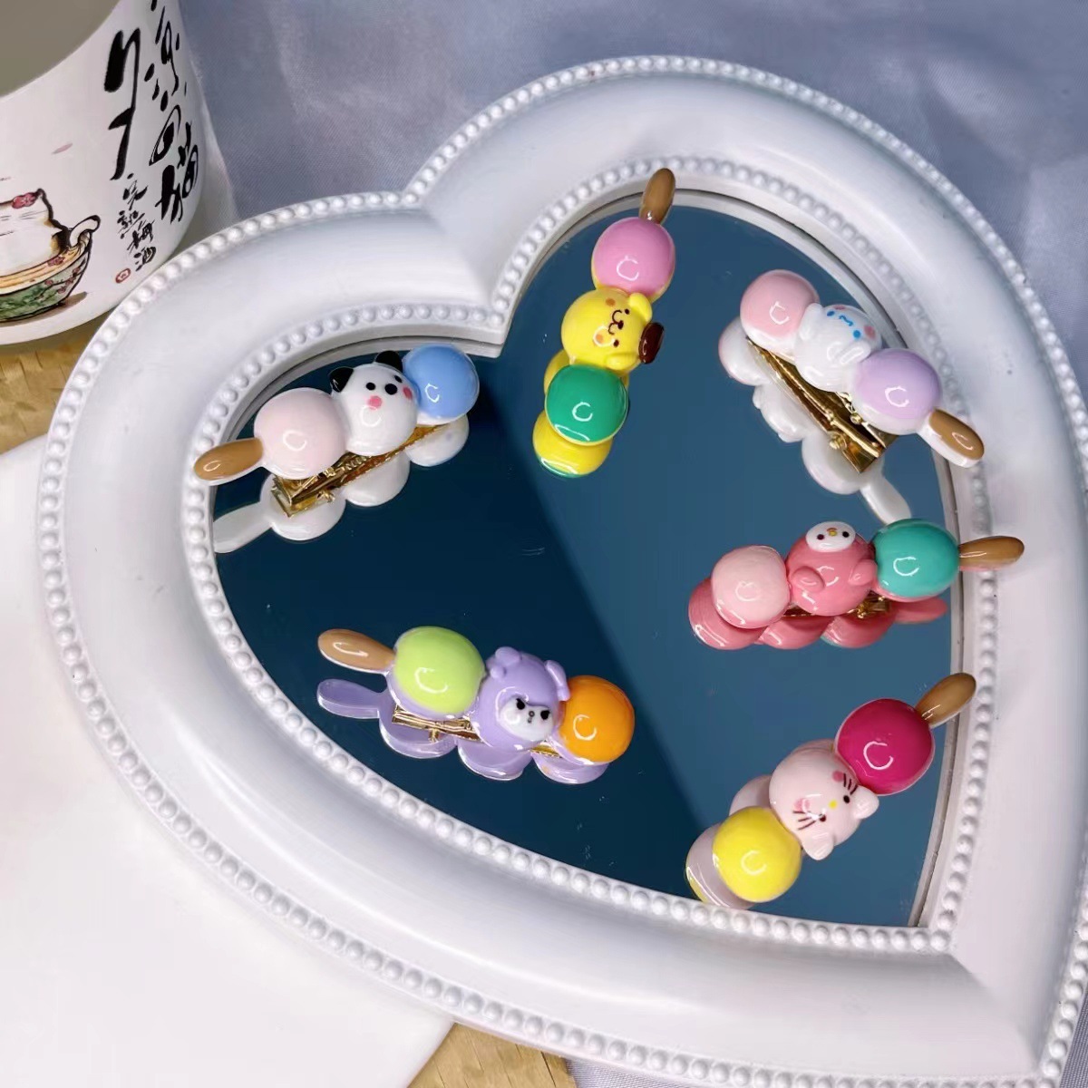 산리오 설탕에 절인 산사나무 머리핀 [혼합머리]